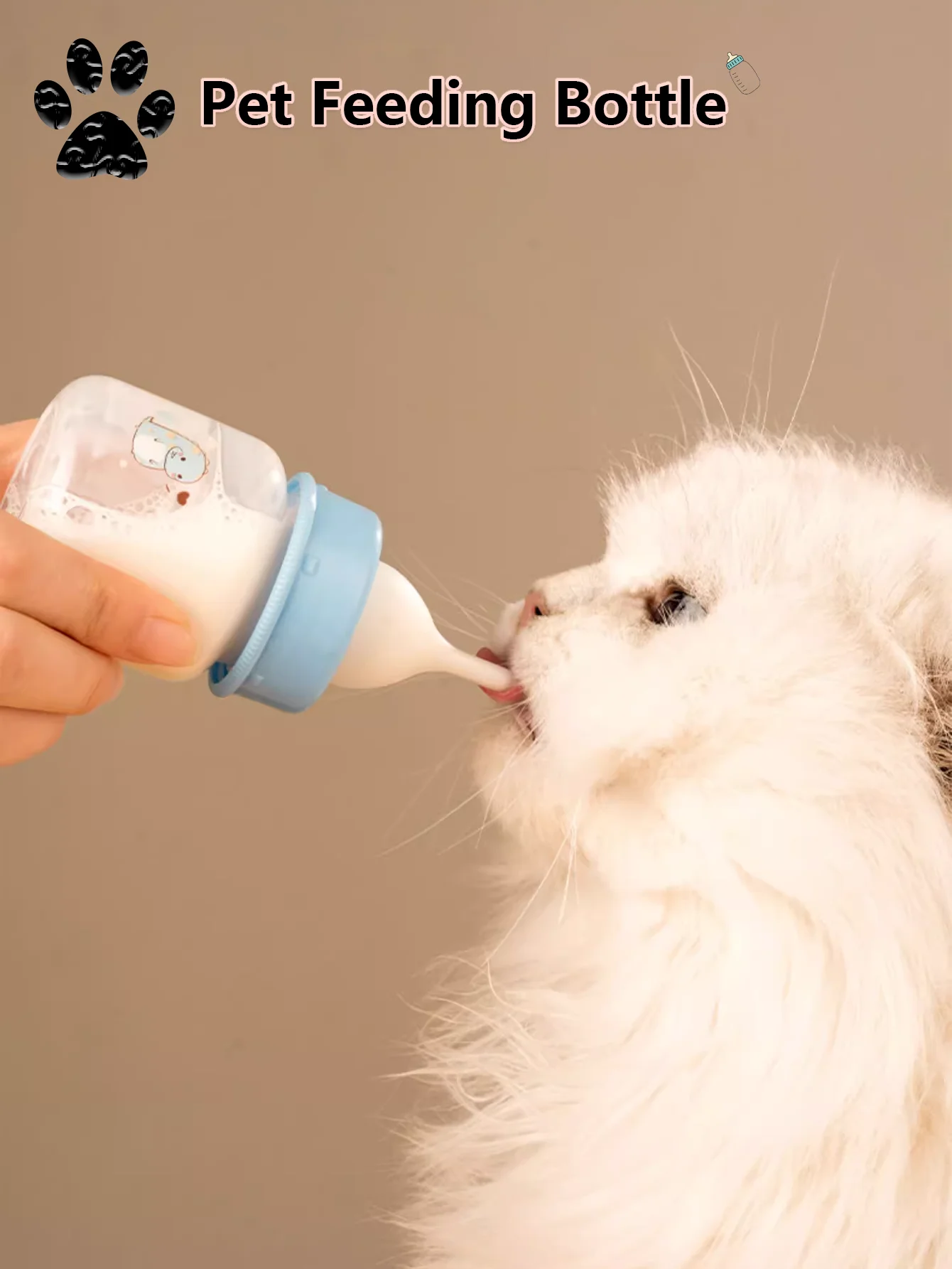 Of Milk Bottle for Kittens, Newborn Pets, Puppy Bottles, Kitten Special Puppy Feeder (1 Piece) 1005007805893099