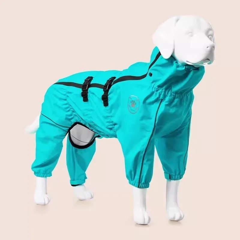Dog Waterproof Jacket Lightweight Reflective Safety Dog Raincoat Windproof Dog Winter Jumpsuit Red 1005007811282170