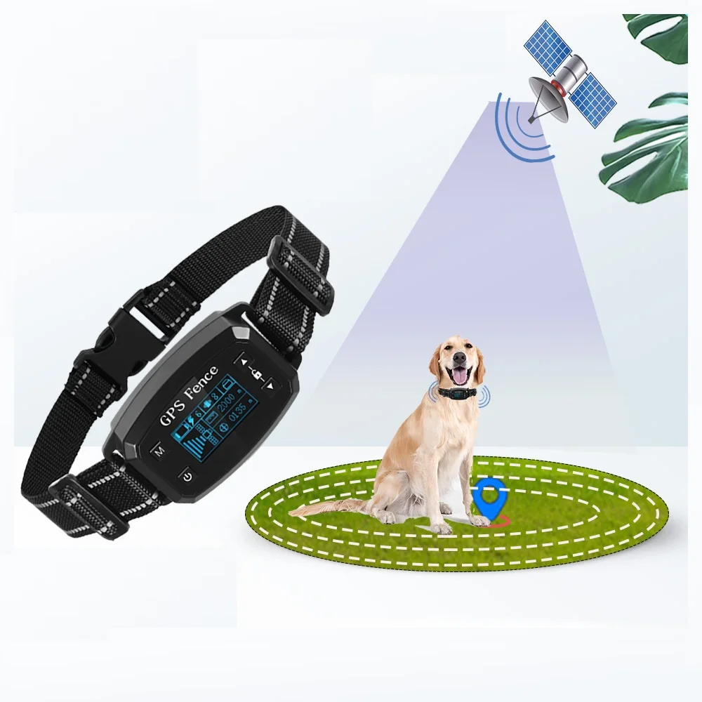 GPS Wireless Dog Fence System, Electric Smart Automatic Barking Stop Device 1005007815771864