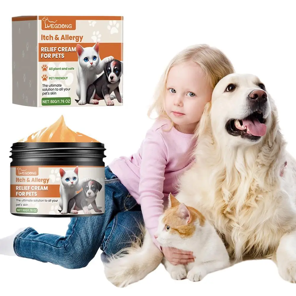 Pet Allergy and Itch Relief Cream for Dogs Cats Skin Health Care Cream 50g Skin Yeast Infections 1005007822151551