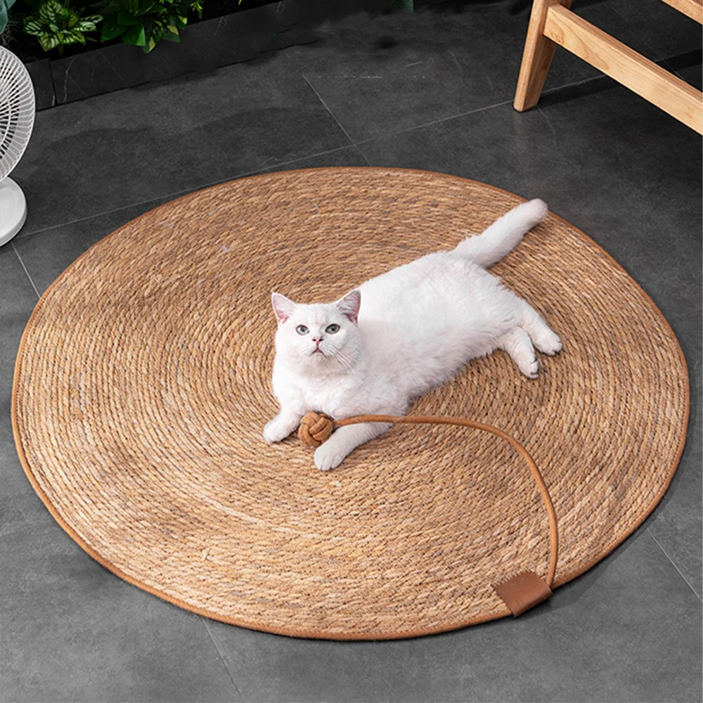 Cat Scratcher Rattan Mat Board Cat Scratch for Sharpen Nails Scraper Cats Tree Cat Scratching Post 1005007834512437
