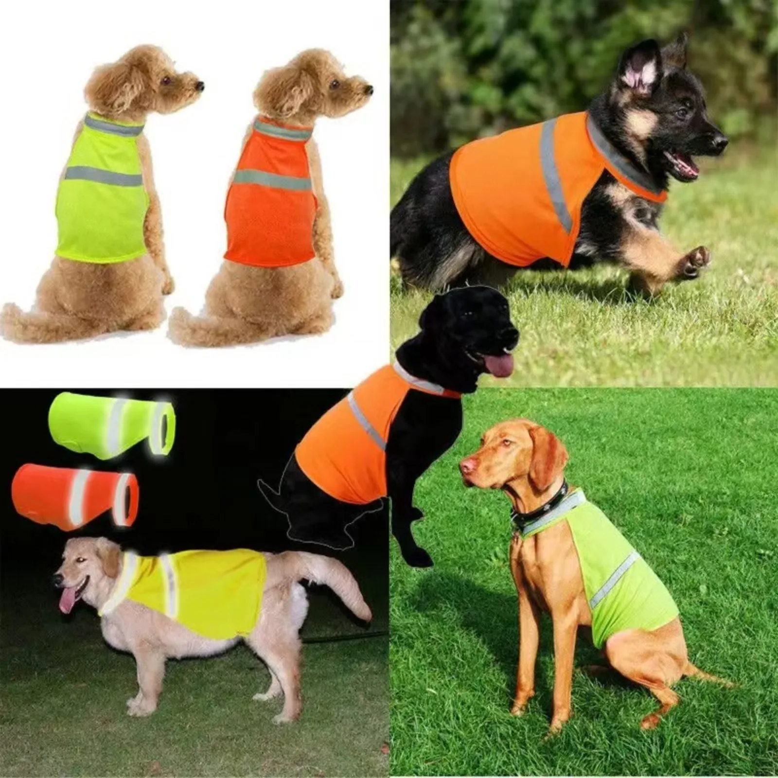 Reflective Dog Safety Vest High Visibility Yellow Fluorescent Clothes Hi Vis Jacket Coat Outdoor 1005007858228315