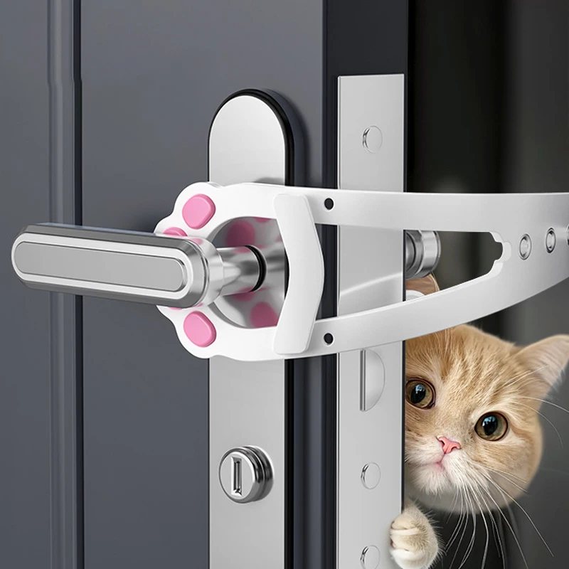 Punch-Free Pet Door Opener Adjustable Cat Holder Latch Easy Installation Flap for Dog Cats Supplies 1005007865019417