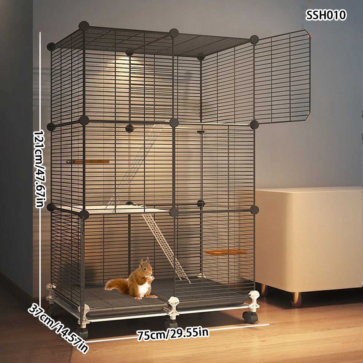 Large Squirrel Cage for Home Use, Specifically for Gerbils and Sugar Gliders 1005007869346057