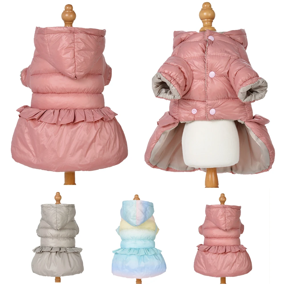 Dog Jacket Hooded Winter Clothes for Small Dogs Cats Vest Cute Soft Puppy Coat Pug French Bulldog 1005007879111255