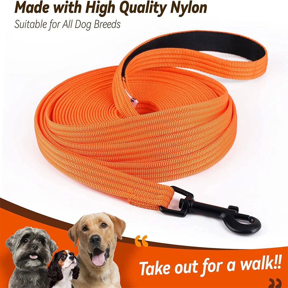 Nylon Dog Training Leashes Walking Pet Leash Long Lanyard Traction Rope for Small Large Dogs 4.5M 1005007880542061
