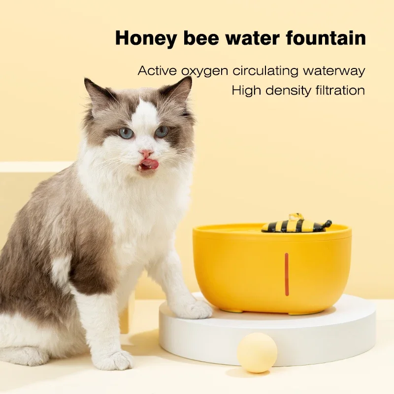 Cat Water Fountain Auto Filter USB Electric Mute Bee Drinker Bowl Cats Dog 2L Recirculate Filtring 1005007884100014