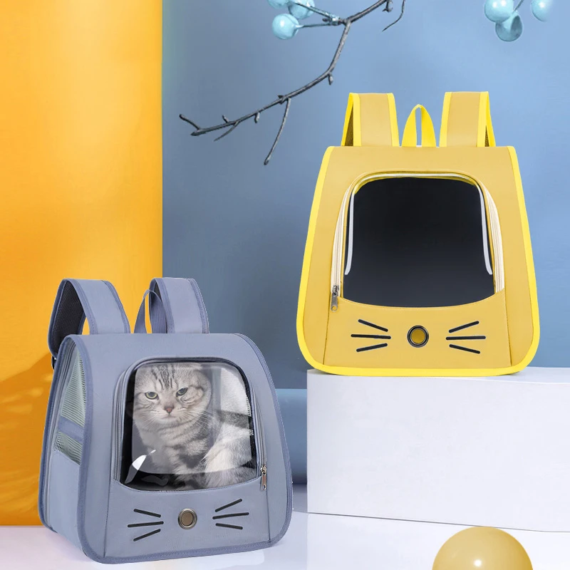 Pet Supplies Cat Carrier Bag Portable Travel Outdoor Backpack for Cat Small Dogs Transparent 1005007884855546