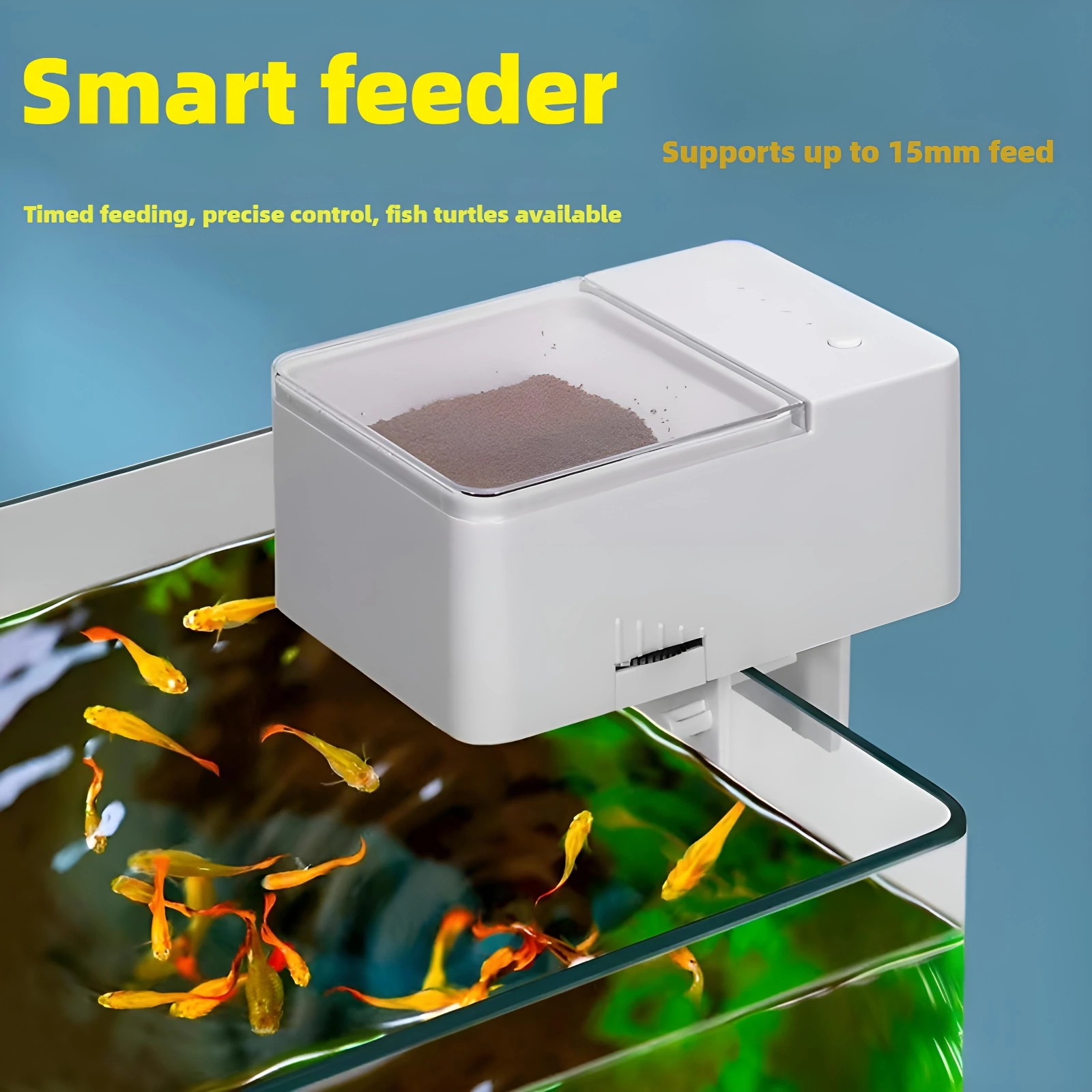 Automatic Fish Feeder/Intelligent Feeder, 4-Speed Timer, Maximum Support for 12MM Fish Food 1005007887450836