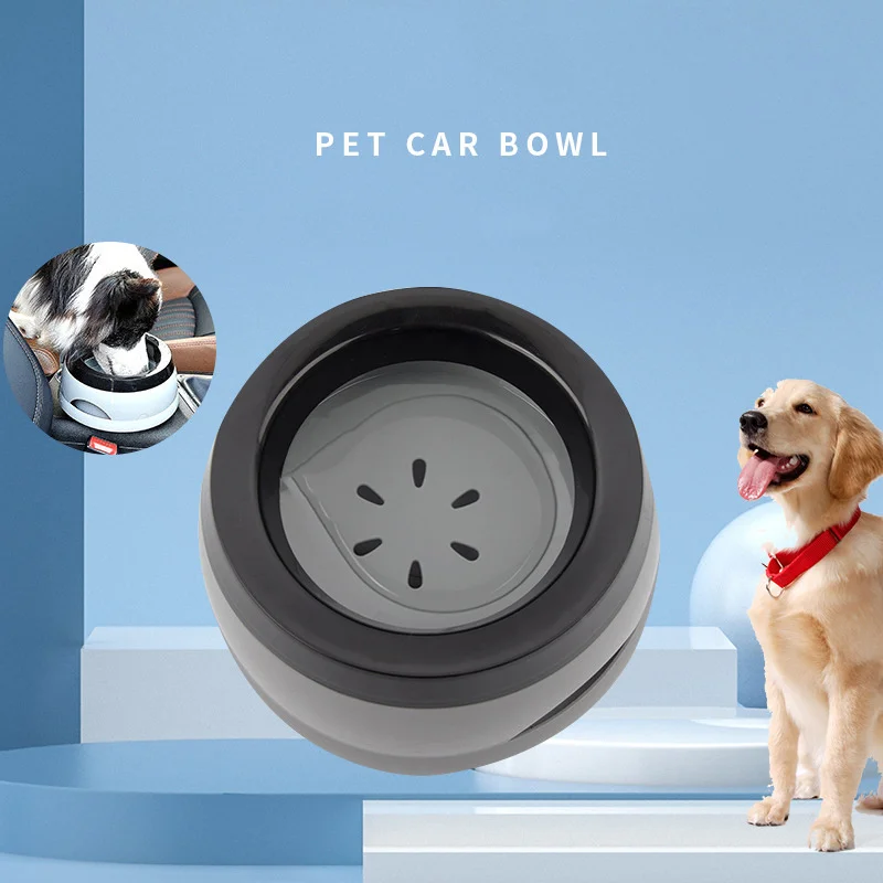 Pet Dog Bowls Floating Not Wetting Mouth Cat Bowl No Spill Drinking Water Feeder Plastic Portable 1005007888765287