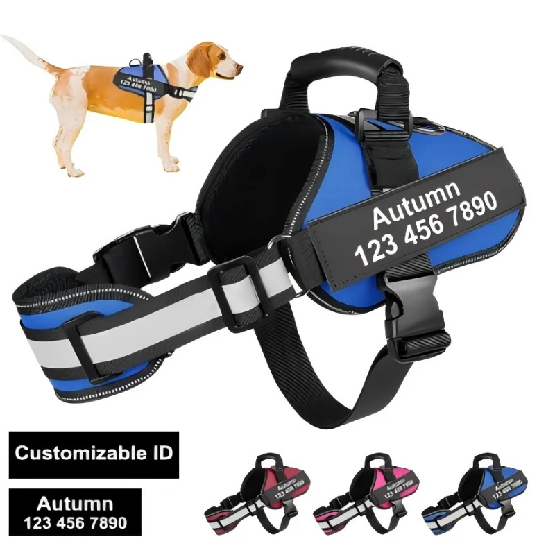 Harness for Dogs Breathable Adjustable Dog Vest Harness Pet NO PULL Vest Reflective for Medium 1005007892152411