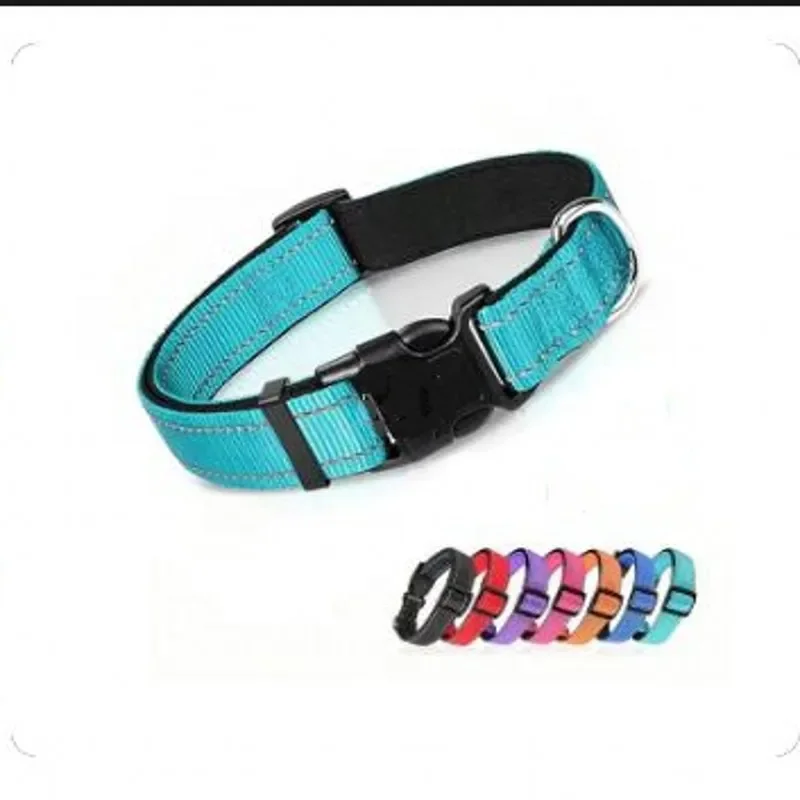 Dog Collar Reflective Adjustable Breathable Nylon Soft Padded Durableepet for Small Medium Large 1005007893542764