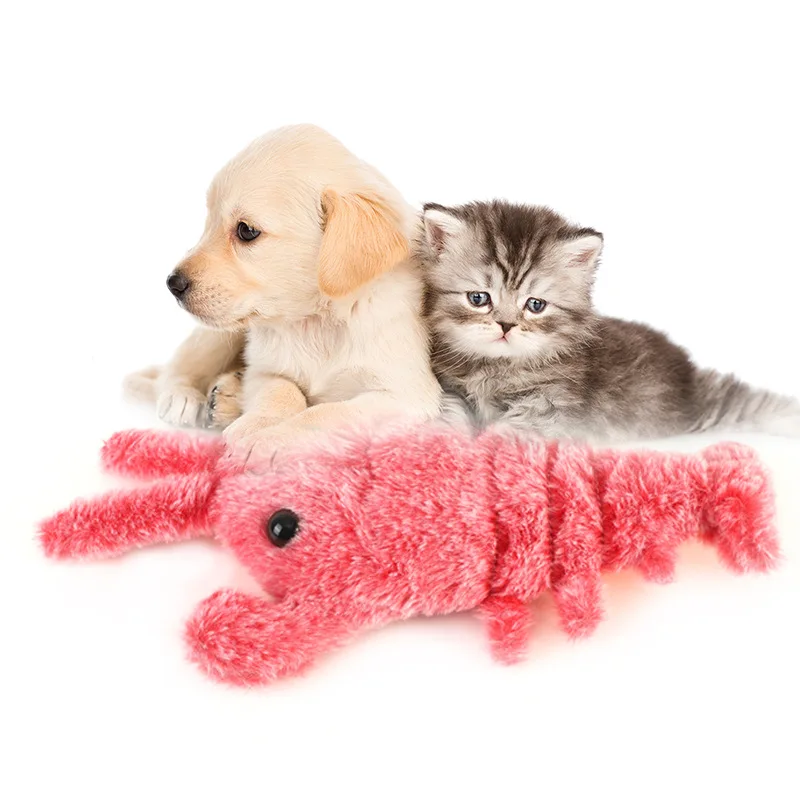 Pet Cat Toy Shrimp Moving Simulation Lobster Dancing Plush Toys for Pet Dog Cats Stuffed Animal 1005007899819675