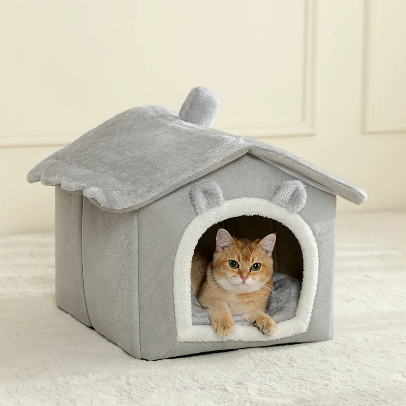 Foldable Pet House Removable Washable Cat House Puppy Cave Sofa Pet Bed House for Extra Small Dogs 1005007907488723