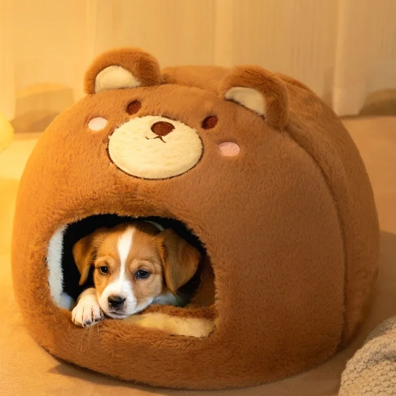 Cat Nest Warm in Winter Closed Sleeping Kennel Universal Pet Sofa Cat Bed Winter Cat House 1005007928716221