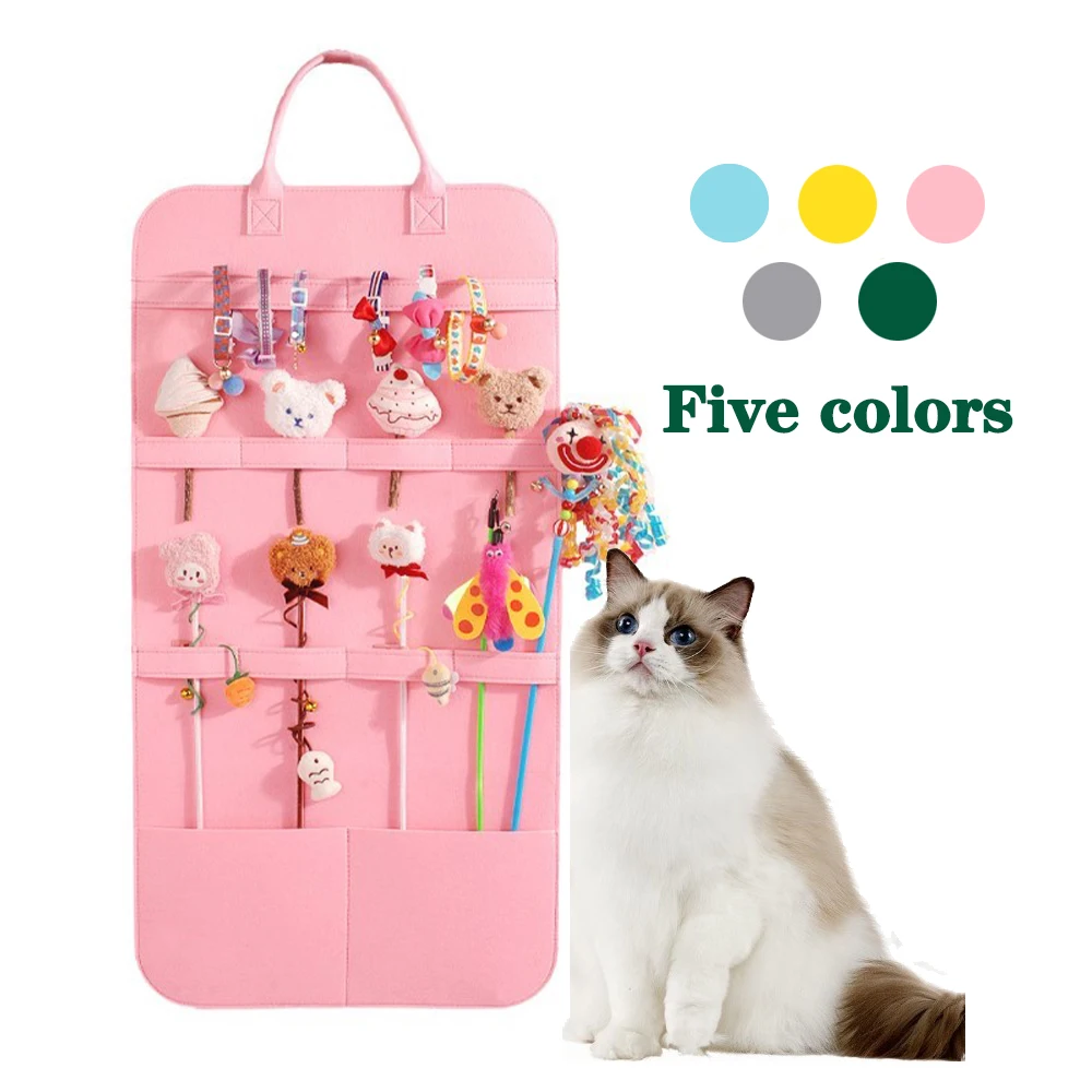 Pet Storage Bag Cat Toy Storage for Cat Stick Toys Catnip Toy Dog Comb Cat Interactive Toy Pet Toys 1005007929221457