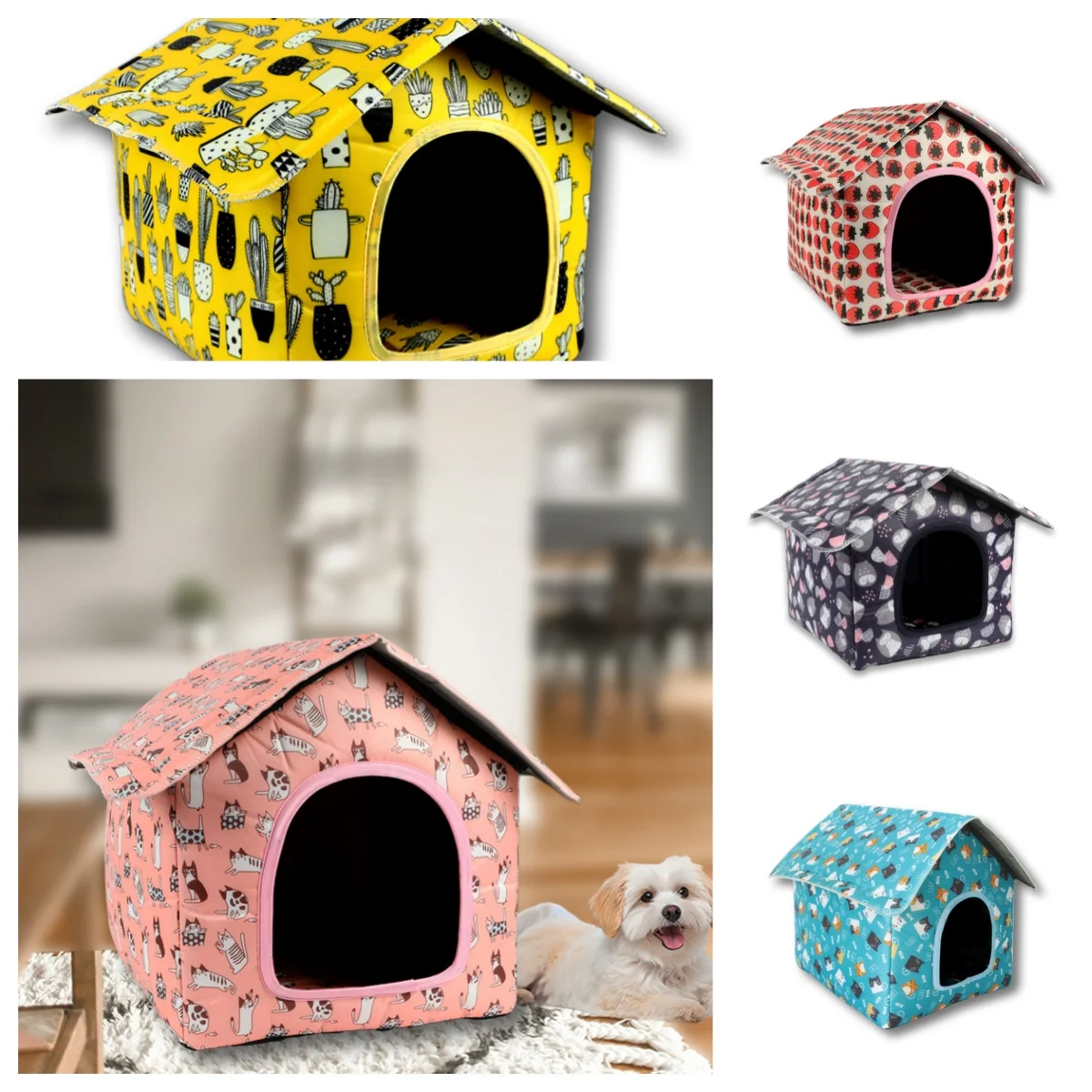 Water-Resistant Foldable and Detachable Pet House Ideal for Cats Dogs in Outdoor Environments Cat 1005007946073872