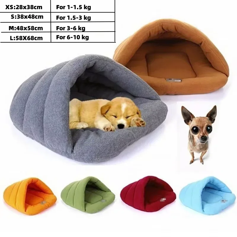 Pet Bed House for Small Dogs Cats Winter Warm Dog Sleeping Beds Caves Nests Fashion Slippers Shaped 1005007960177342