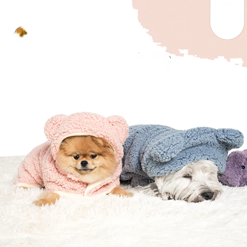 Pet Dog Hooded Cloak Cat Blanket Capped Autumn/Winter Warm Quilt Sleeping Cape Cat's Nest Winter 1005007962450597