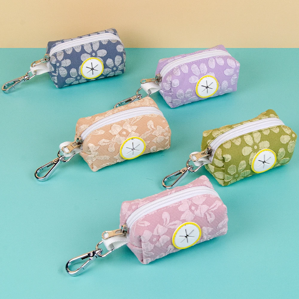 Cute Flower Pattern Dog Poop Bag Holder Dispenser Suitable Walk Dog Sale 1005007964602519