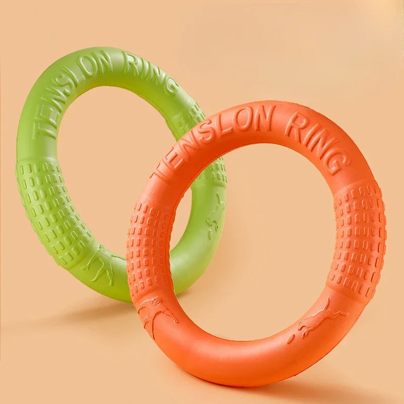 Dog Toy Flying Disk Training Ring Puller Anti-Bite Floating EVA Material Interactive Pet Chewing 1005007966103989