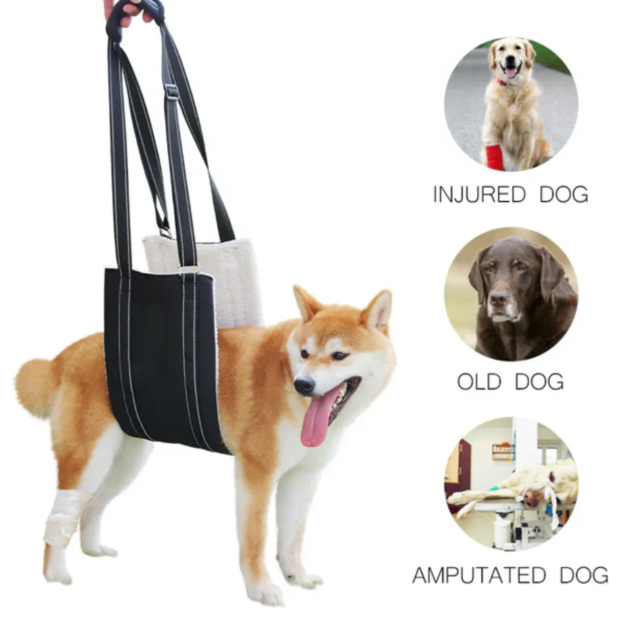 Dog Lift Harness Adjustable Dog Sling for Back Legs Support Rehab Harness for Weak Rear Legs Pet 1005007966631579