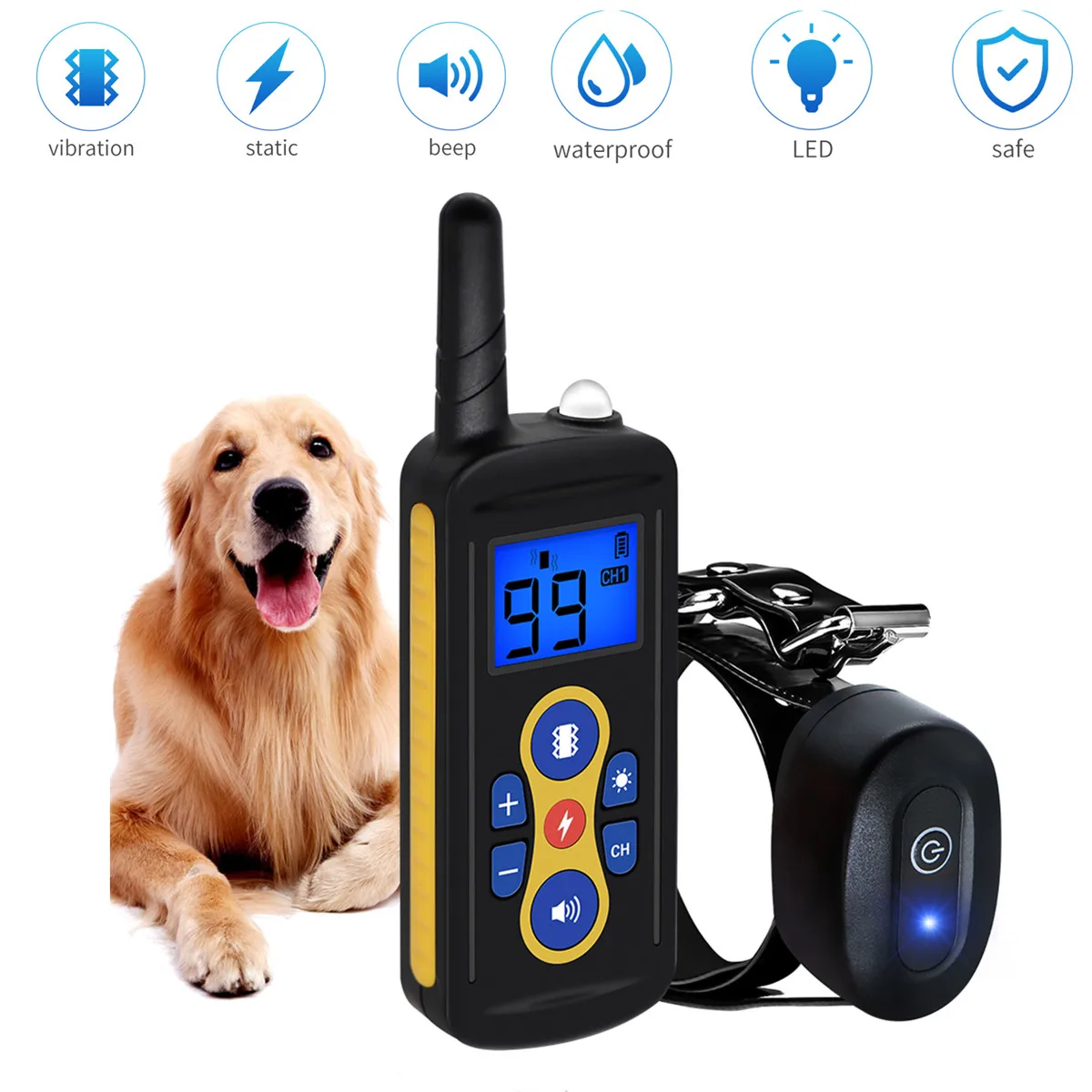 New Dog-Collar 800M T-600 Pet Tool Daily Training Collar for Dogs Waterproof Rechargeable Collar 1005007979936353
