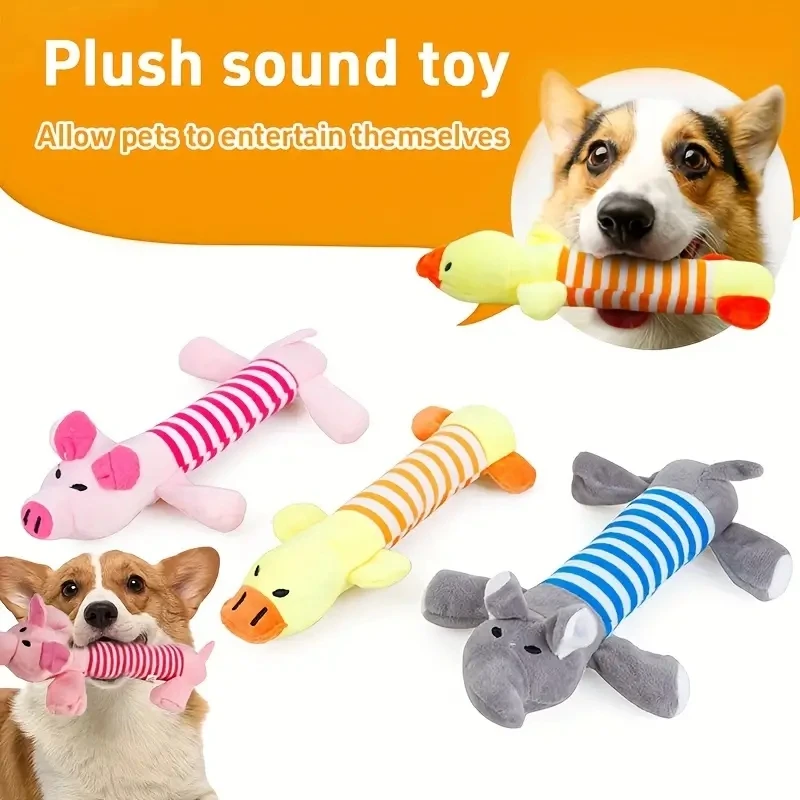 Pig Elephant Design Durable Interactive Dog Toy, Squeaky Chew Toy for Aggressive Chewers 1005007985305398
