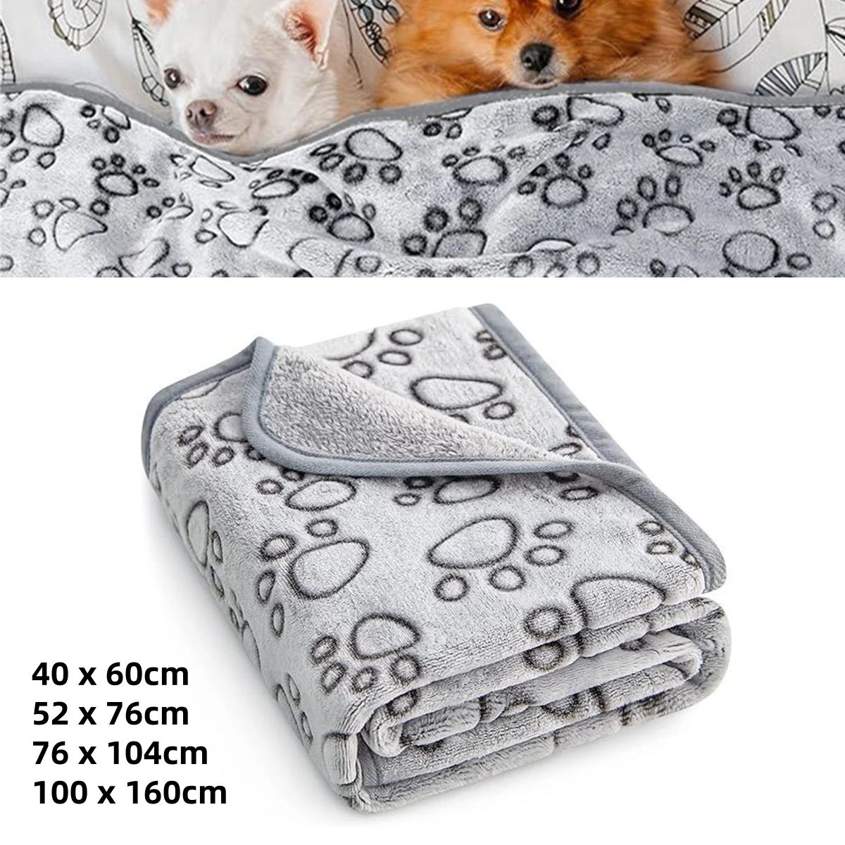 Pet Blanket Warm Comfortable Coral Fleece Cat Dog Mat Soft Fluffy Cartoon Pattern Pet Bath (1Pc) 1005007986227340
