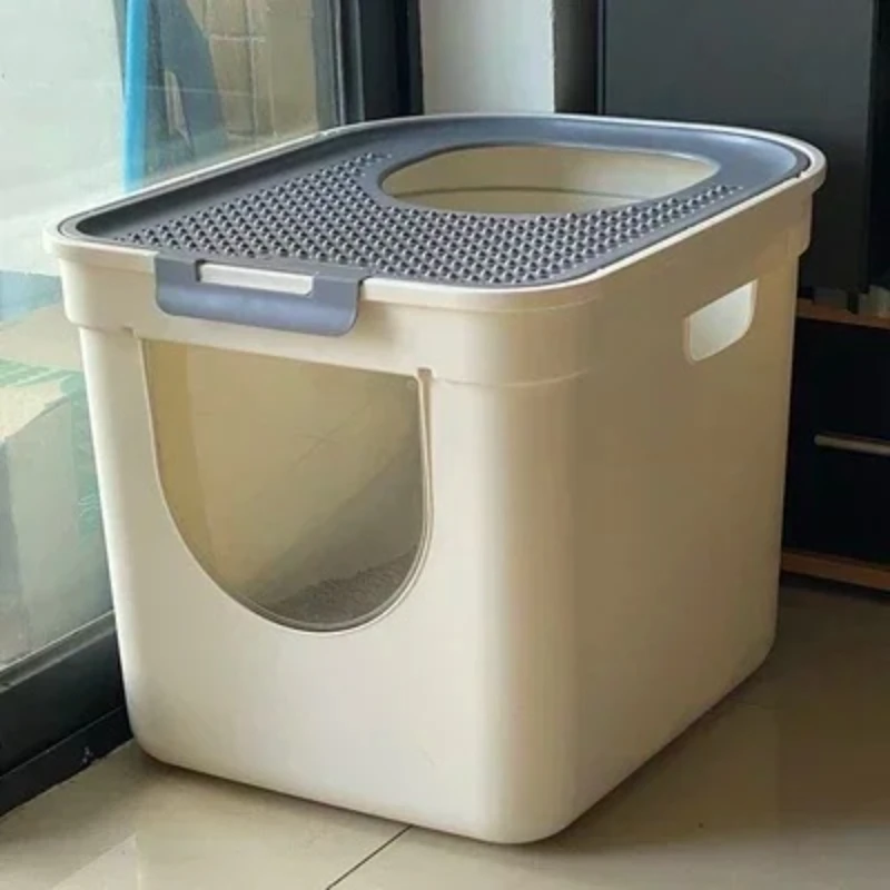 Fully Enclosed Cat Litter Box High Capacity Deodorant Pet Toilet Anti-Splash Tray for Cats Under 8KG 1005007988134234