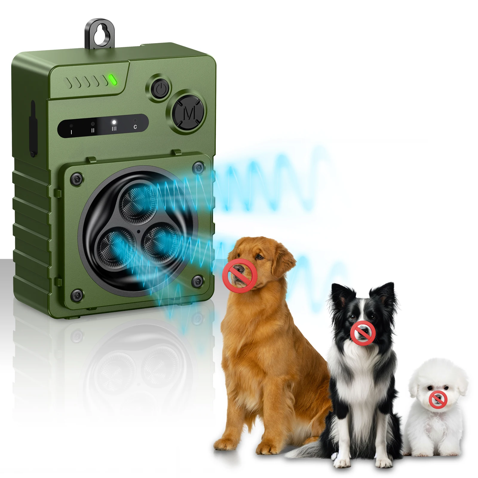 Automatic Ultrasonic Dog Anti Bark Device Rechargeable Dog Barking Stopper Indoor & Outdoor High 1005007988695250