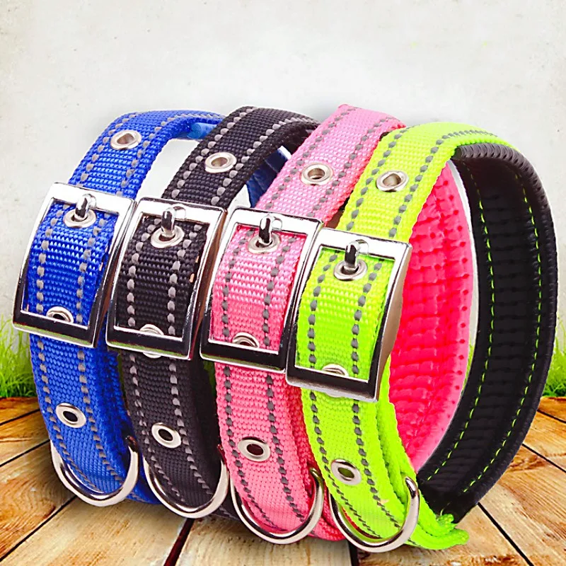 Dog Collar Adjustable Pet Collars Reflective Dogs Collar Neck Protector Nylon Collars for Dog 1005007990660058
