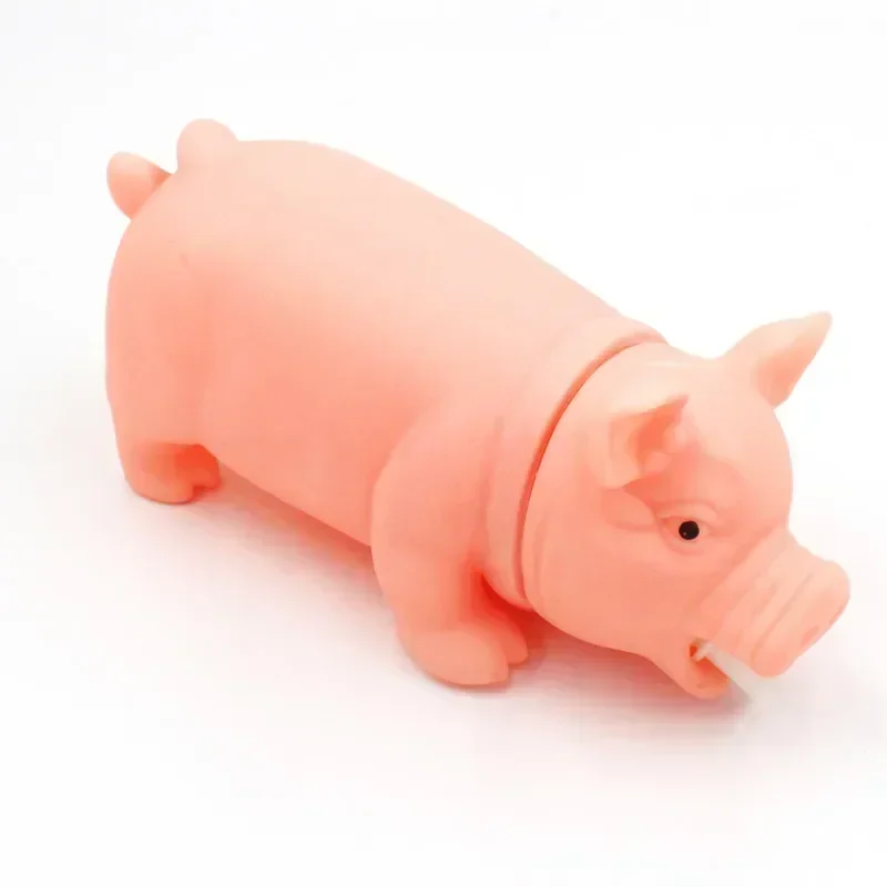 New Dog Sounding Toy Screaming Pig Pet Dog Toy Releasing Pig Squeeze Sound Dog Chew Toy Durable Pet 1005008013135212