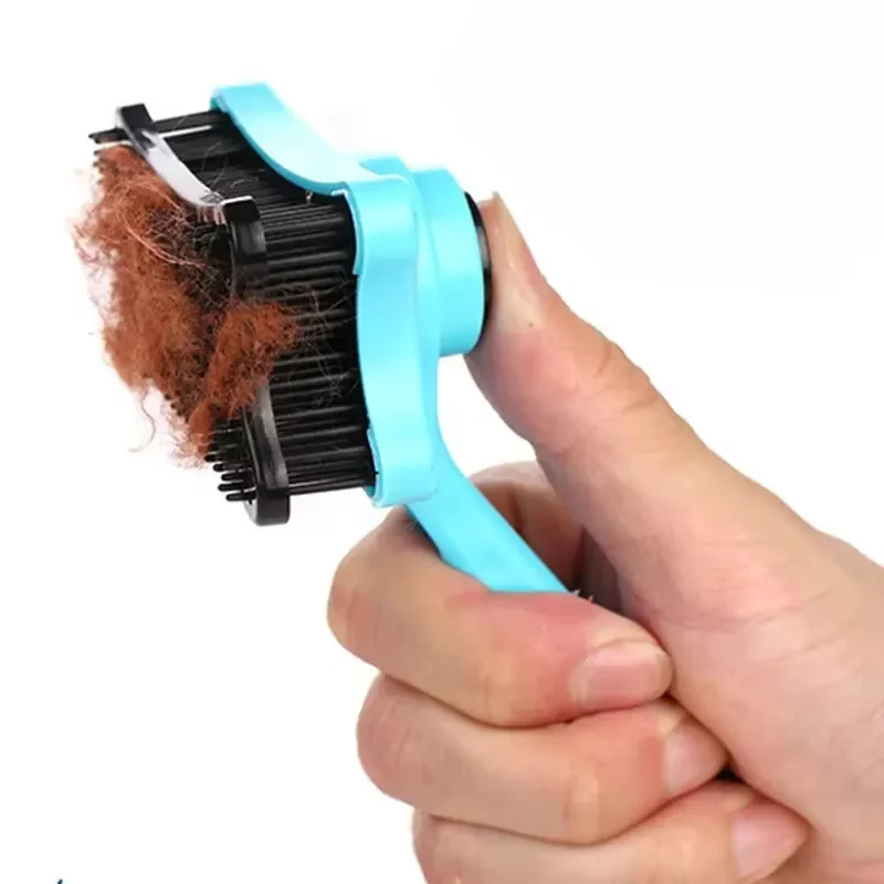Dog Brush Cat Grooming Brush Self Cleaning Static Free Massage Comb Stable Thicker Bristles Pet 1005008028895456