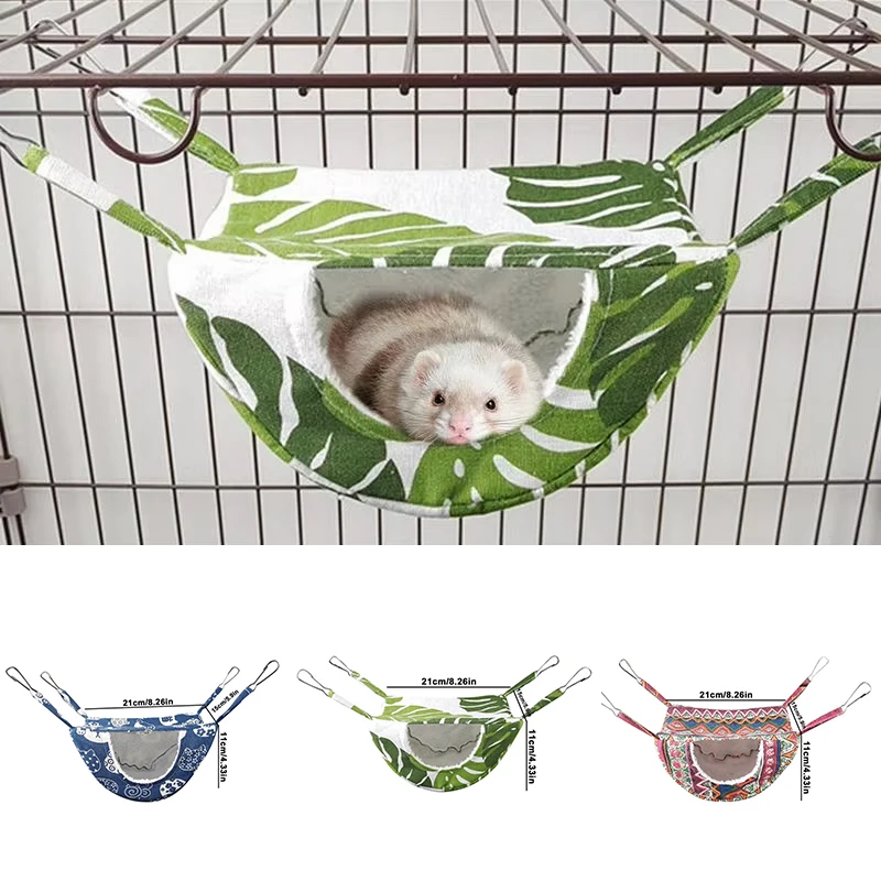 Ferret Hammock for Cage ，Guinea Pig Hideout Mouse Hammock Ferret Bed, Hamster Bed, Hanging Hammock 1005008034230529