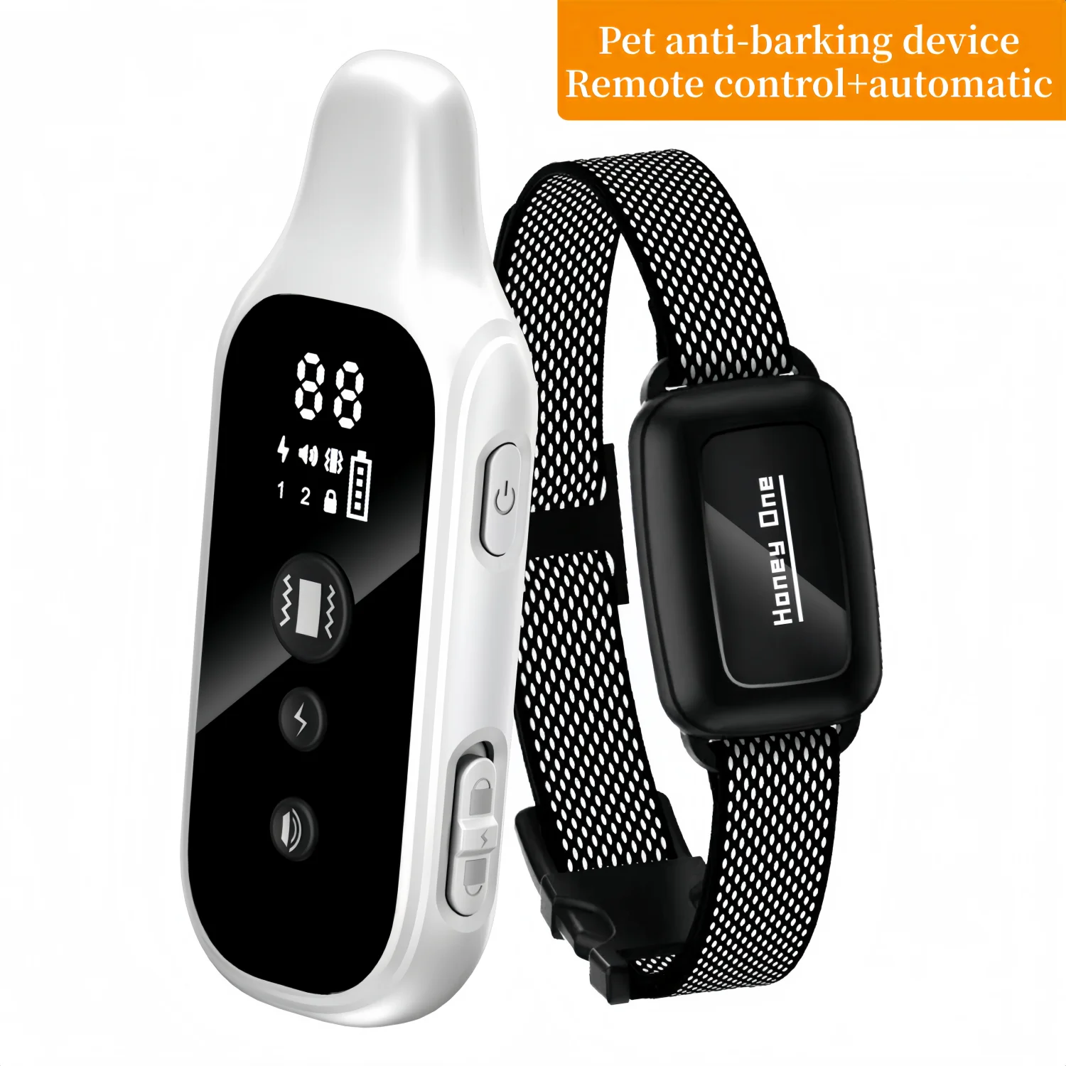 YHLC Electric Dog Training Collar Detachable Bark Rechargeable Anti Barking Shock Vibration Collar 1005008045792612