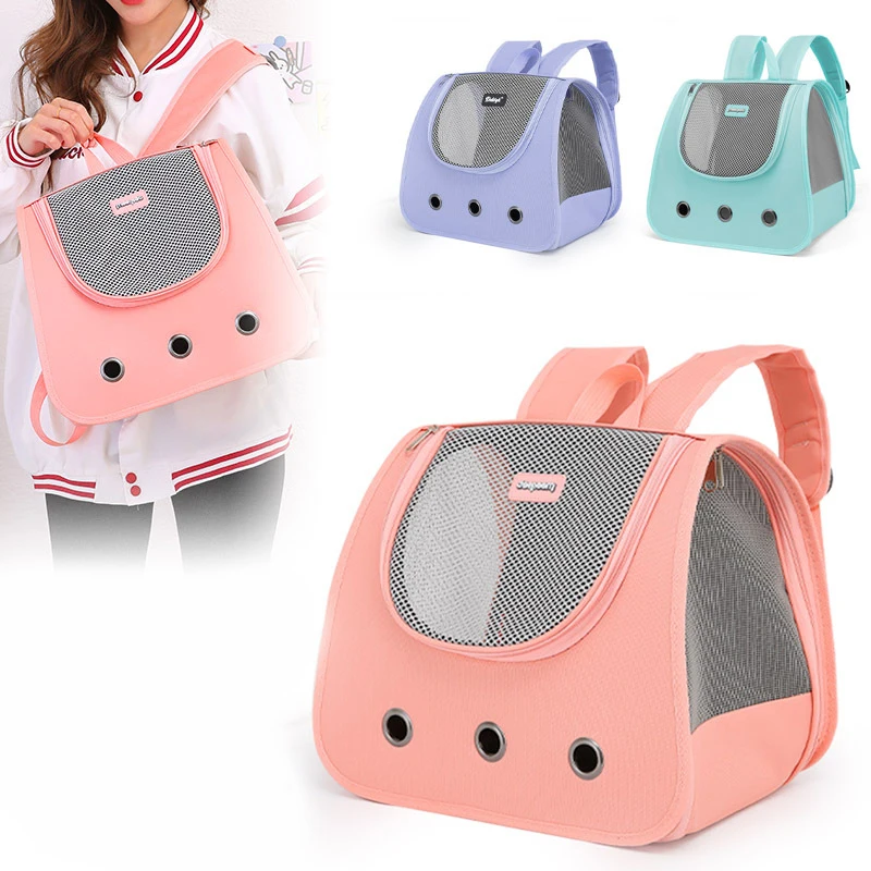 Outdoor Travel Cat Backpack Supplies Portable Foldable Double Shoulder Cat Bag Breathable Puppy 1005008062081168