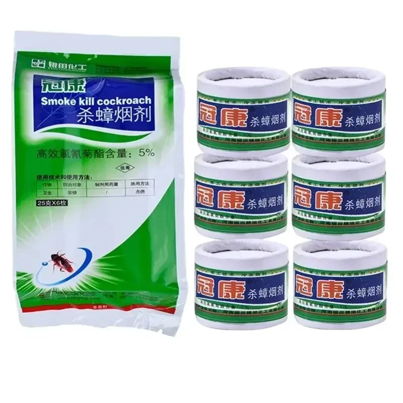 Cockroach Smoke Kill Indoor Pests Magical Smog for Mosquito Flies Bug Flea Ant Killer Insect (6pcs) 1005008073024706