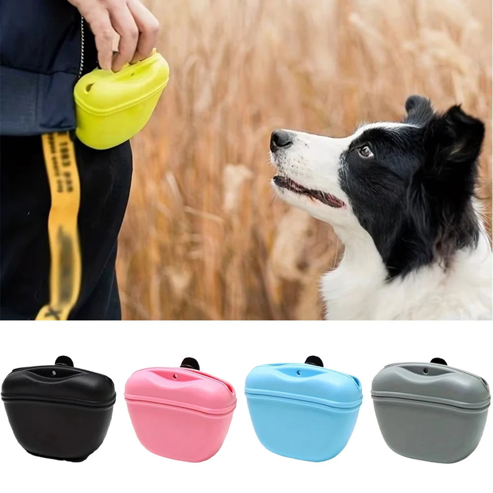 Pet Feeding Bag Training Dog Food Pocket Portable Silicone Snack Pouch Outdoor Walking Dogs Hanging 1005008078149119