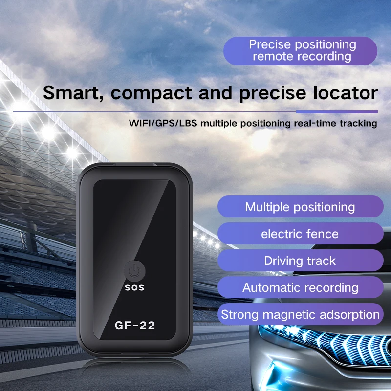 GF-22 Car Tracker Mini Car GPS Locator Anti-Lost Recording Tracking Device with Voice Control Phone 1005008078357704