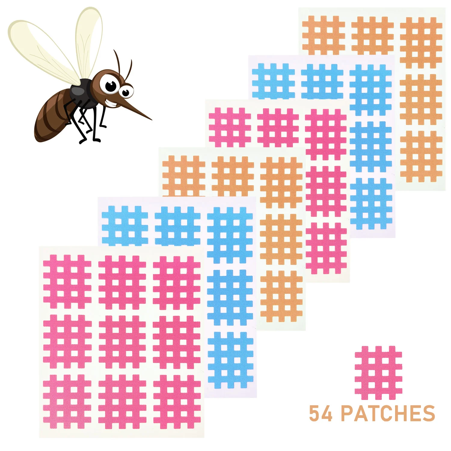 Itch Relief Patches 6 Sheets 54 Patches All-Natural for Insect Bite Patch for Mosquitos 1005008080473649
