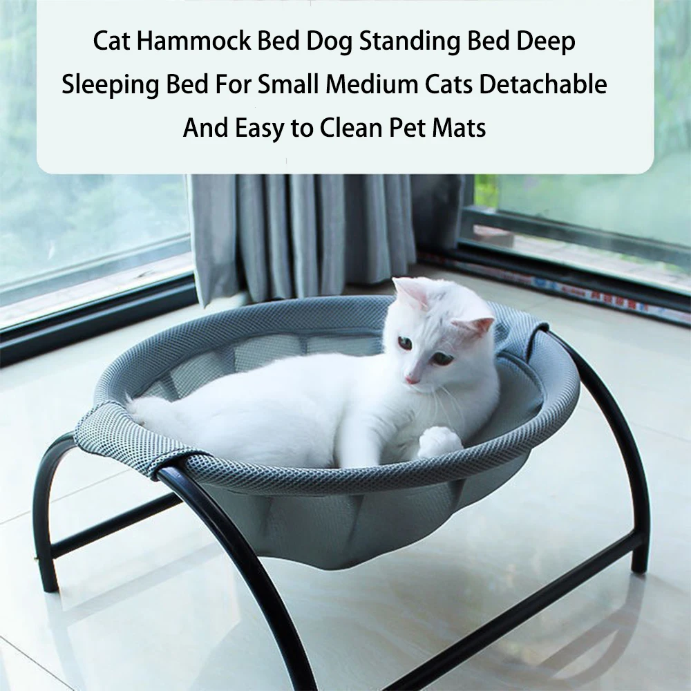 Cat Hammock Bed Dog Standing Bed Deep Sleeping Bed for Small Medium Cats Detachable and Easy 1005008082625066