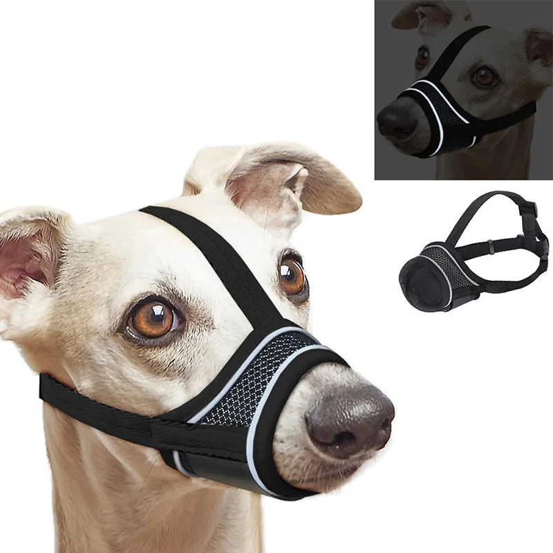 Soft Dog Muzzle for Small Medium Dogs Dachshund Corgi Poodle Adjustable Reflective Muzzles 1005008083150428
