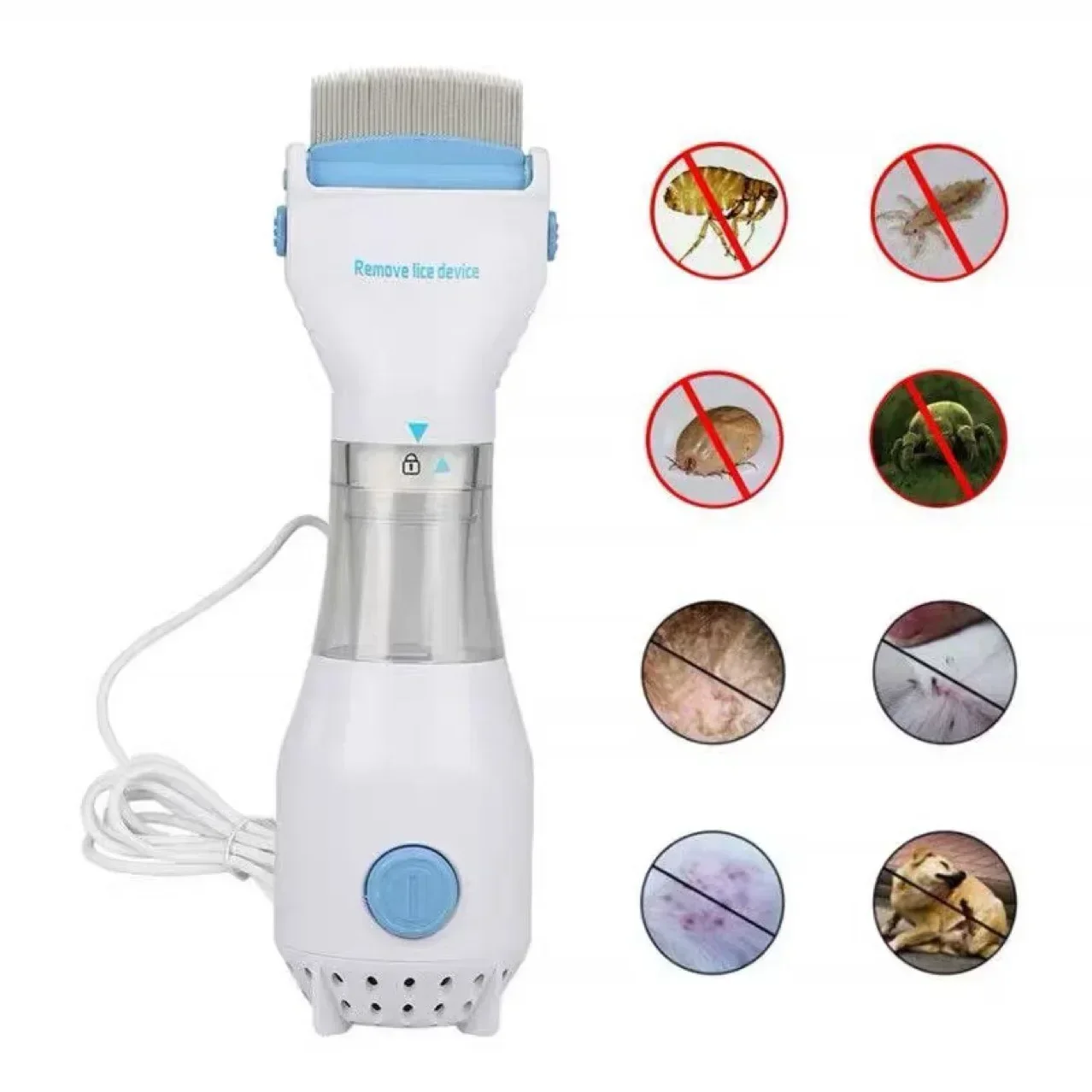 Pet Electric Lice Grabber Comb Multifunctional Physical Flea Removal Killer Brush for Cats Dogs 1005008083323892
