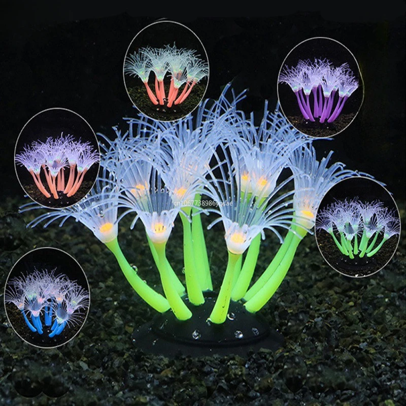 Aquarium Decorations Artificial Effect Coral Seaweed Plants Ornaments for Fish Tank Decorations 1005008094027153