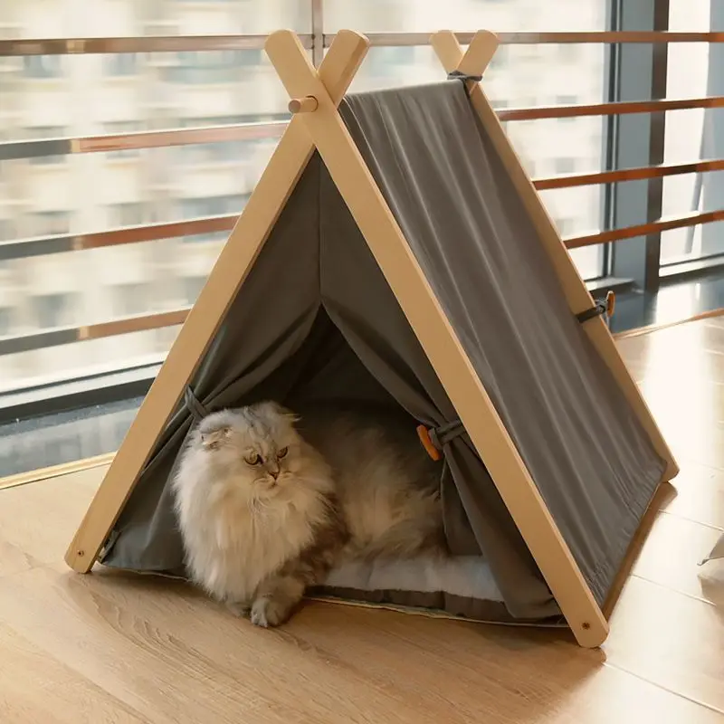 Pet Tent House Cat Bed Portable Dog Cat Universal Teepee Foldable Puppy Kitten Indoor Outdoor 1005008095312802