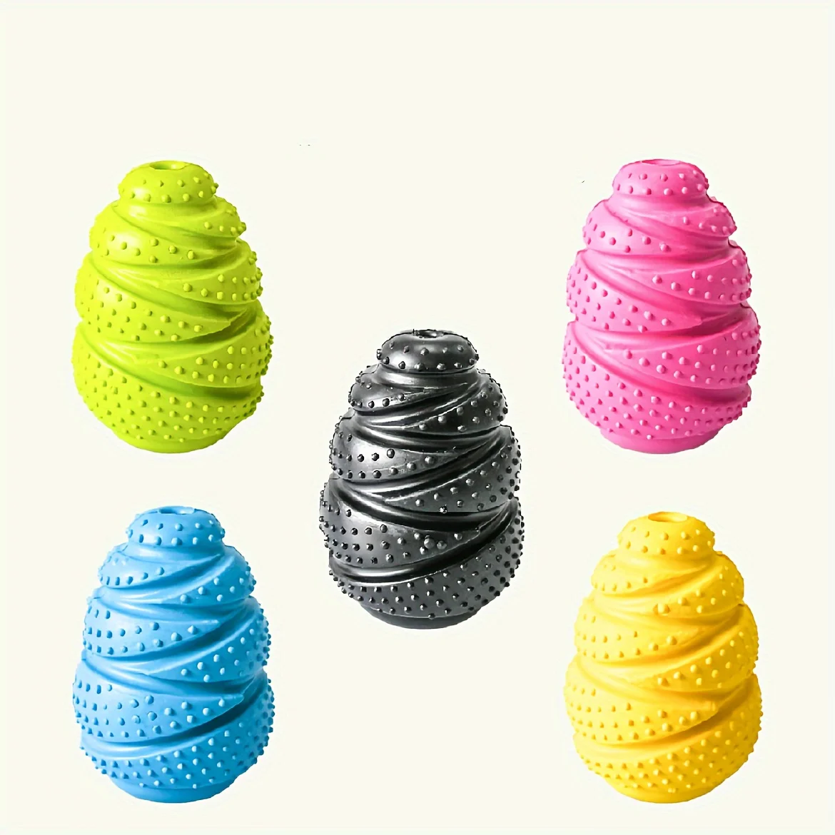 Durable Rubber Dog Chew Toy with Treat Dispenser-Interactive Puzzle Grenade Design for Mental 1005008108242015