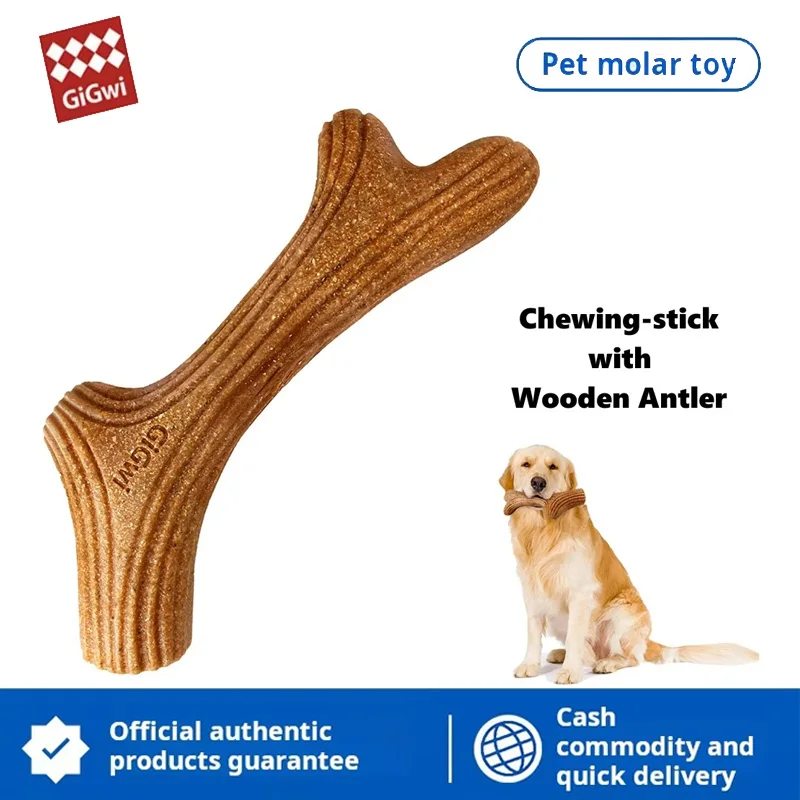 Gigwi Dog Chew Toy Real Wood Powder PP Material Interactive Tree Branch Dental Stick Pet Oral 1005008109589175