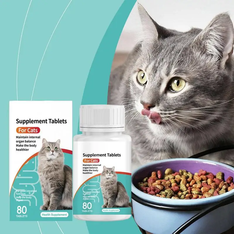 Pet Probiotic for Cats Digestive Health Supplement Tablets Kitten Cat Support 1005008118770167