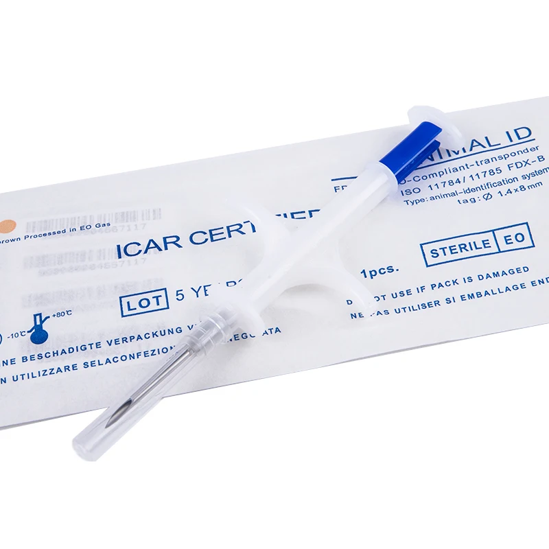 Animal Syringe ID Implant Pet Chip ISO FDX-B Cat Dog Microchip 1.4x8mm 1005008121672260